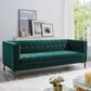 37B Isaac Stationary Sofa in Green Velvet, , large