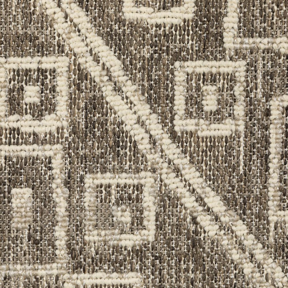 ROW by Oriental Weavers Zarina Southwestern Brown and Beige 3'3" x 5' Indoor/Outdoor Area Rug, , large