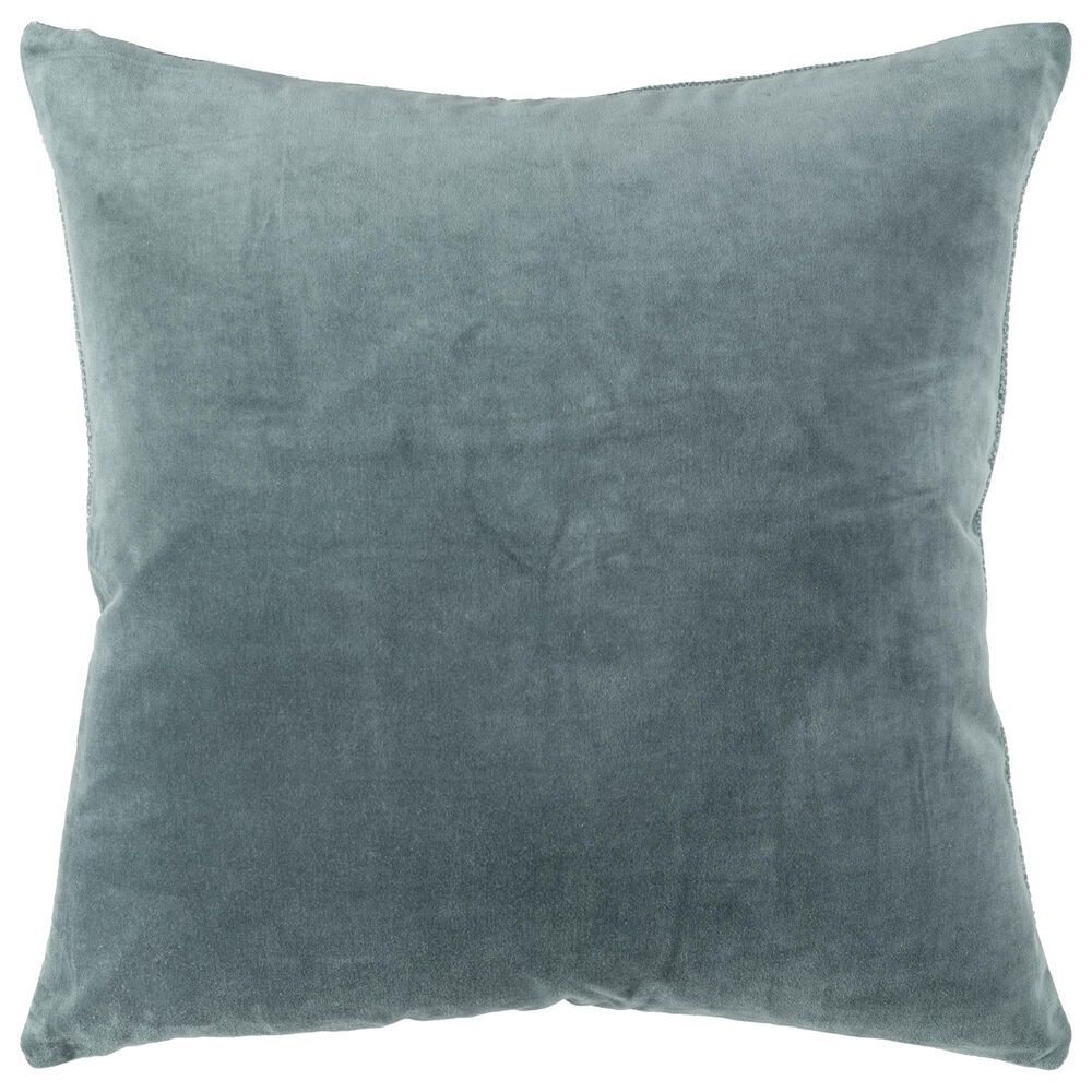 Rizzy Home Transitional Solid 22" Down Filled Pillow in Teal, , large