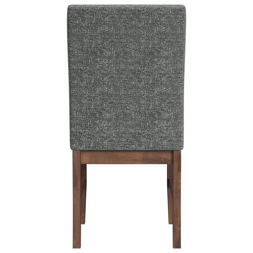 37B Santa Barbara Side Chair with Dark Grey Cushion in Walnut, , large