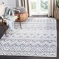 Safavieh Bermuda 5"3" x 7"6" Cream and Navy Indoor/Outdoor Area Performance Rug, , large
