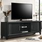 Crown Mark Charlie 71" TV Stand in Charcoal, , large