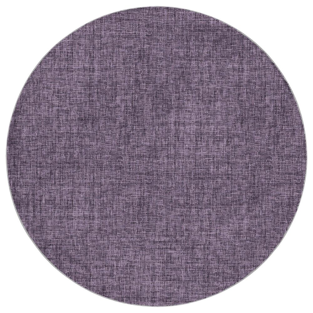Dalyn Rug Company Voyage VY1 Plum 8" Round Area Rug, , large