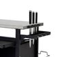 HOMLUX 39.5" Outdoor Kitchen Island in Black and Stainless Steel, , large