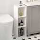 HOMLUX 3-Tier Bookcase Open Multipurpose Display Rack with Adjustable Shelves in White, , large