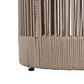 Hearth and Haven 2-Piece Outdoor Coffee Table and Side Table Set with Woven Rope Design in Beige and Teak, , large