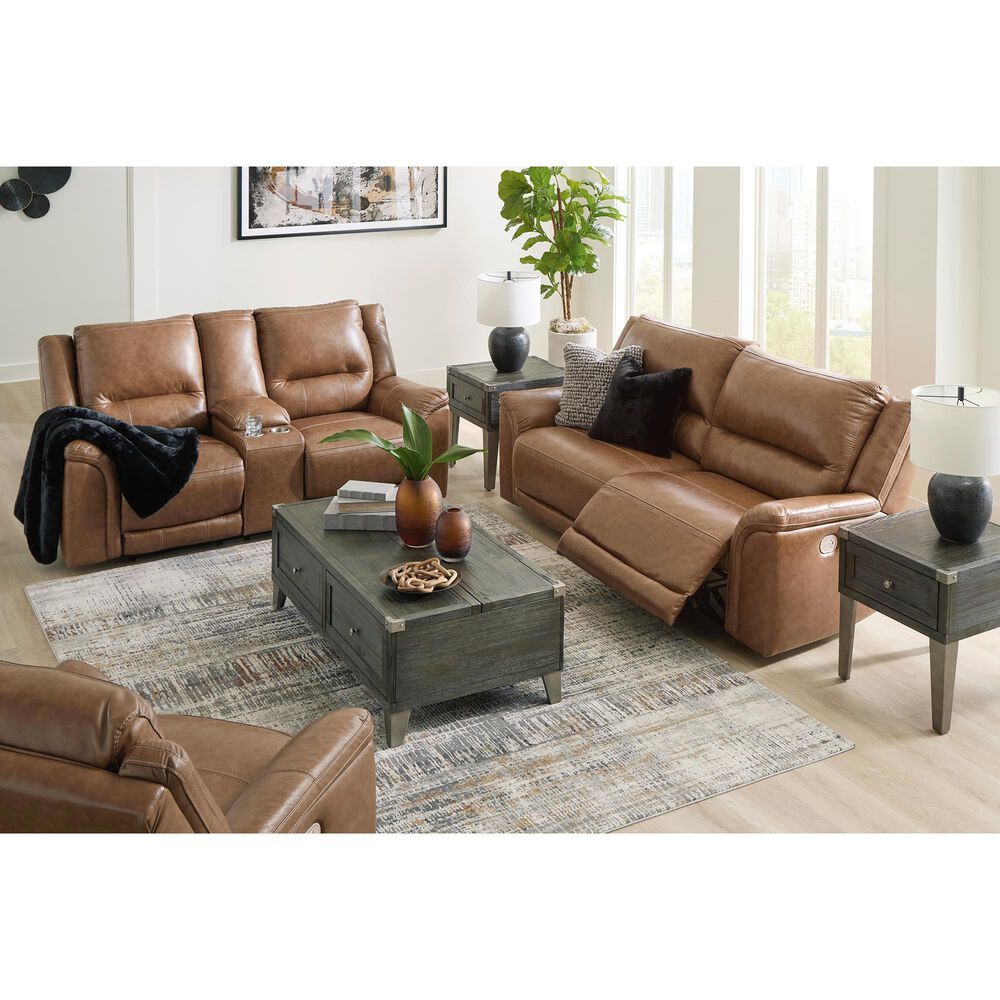 Ashley Trasimeno Power Reclining Sofa in Caramel, , large