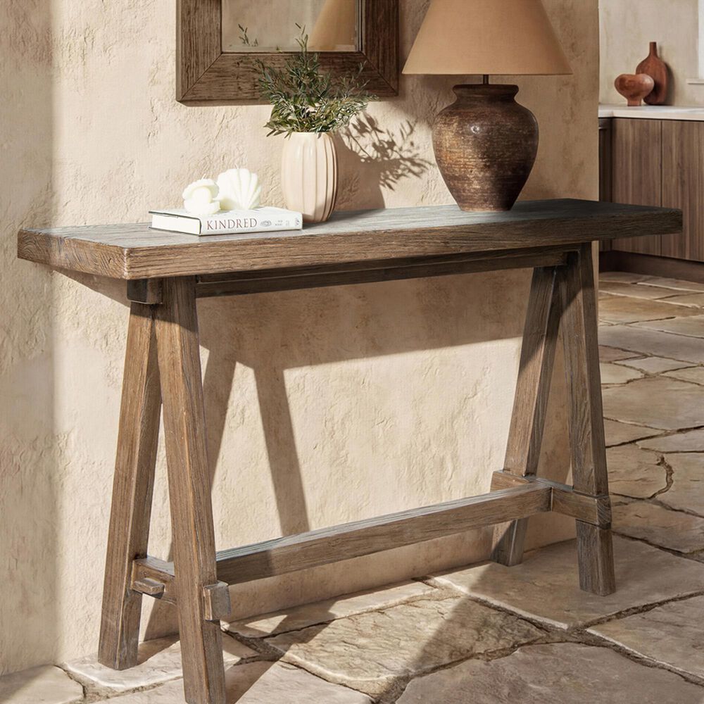 Jennifer Taylor Home Hawthorne 60" Console Table in Heritage Medium Dark Brown, , large
