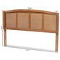 Baxton Studio Marieke Full Panel Headboard in Ash Walnut, , large