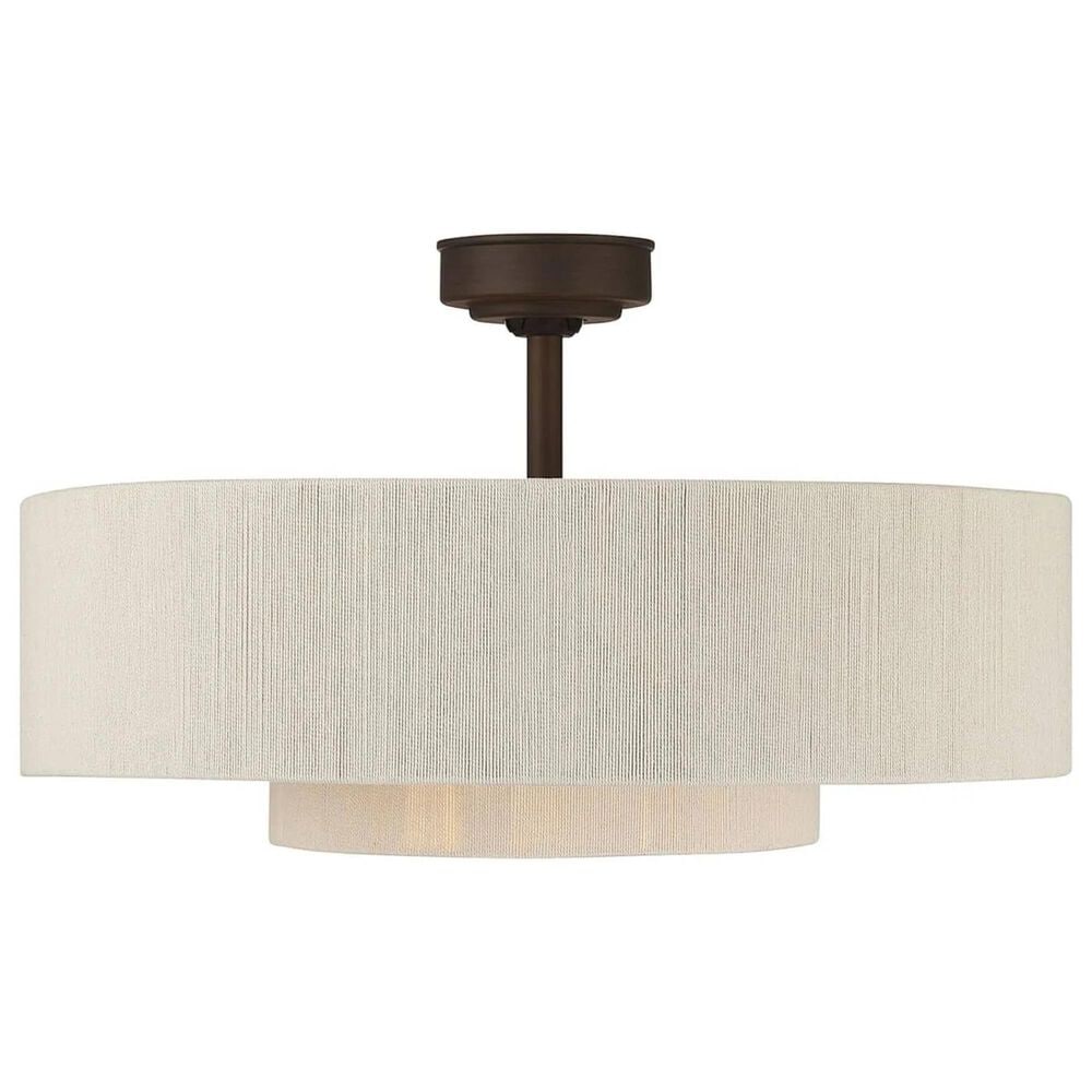 Hunter Brookside Jasmine Roth 30" Indoor Ceiling Fandelier with LED Light and Remote Control in Matte Bronze, , large
