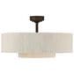 Hunter Brookside Jasmine Roth 30" Indoor Ceiling Fandelier with LED Light and Remote Control in Matte Bronze, , large