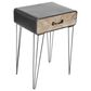 Uma Enterprises Modern Accent Table in Black, Brown and Gray, , large