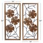 Maple and Jade 32" x 14" Flowers Wall Decor in Natural Brown (Set of 2), , large