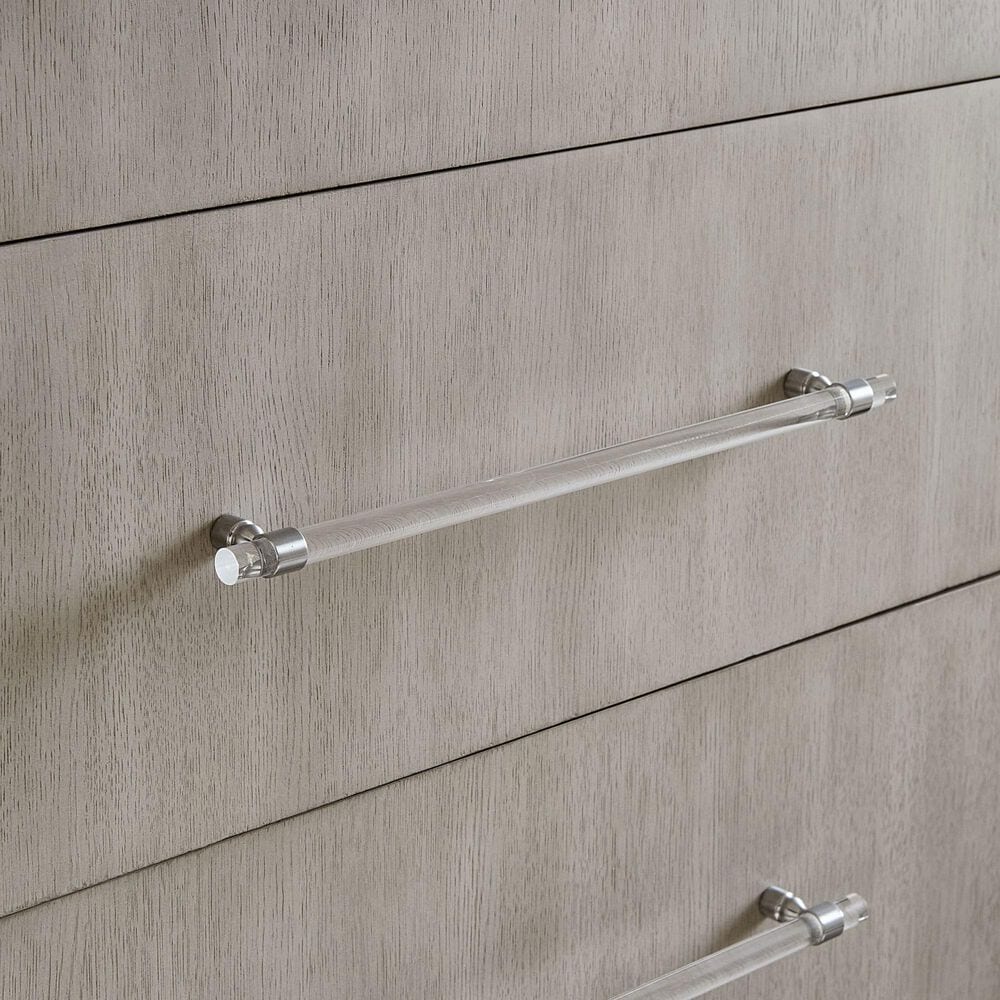 Urban Home Argento 6-Drawer Dresser and Mirror in Misty Grey, , large
