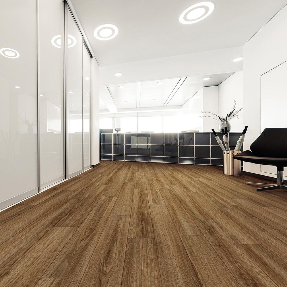 COREtec Pro Plus Enhanced HD Rocca Oak 7.13" x 48.03" Vinyl Plank, , large