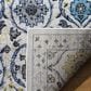 Safavieh Evoke EVK210C 10" x 14" Ivory and Blue Area Rug, , large