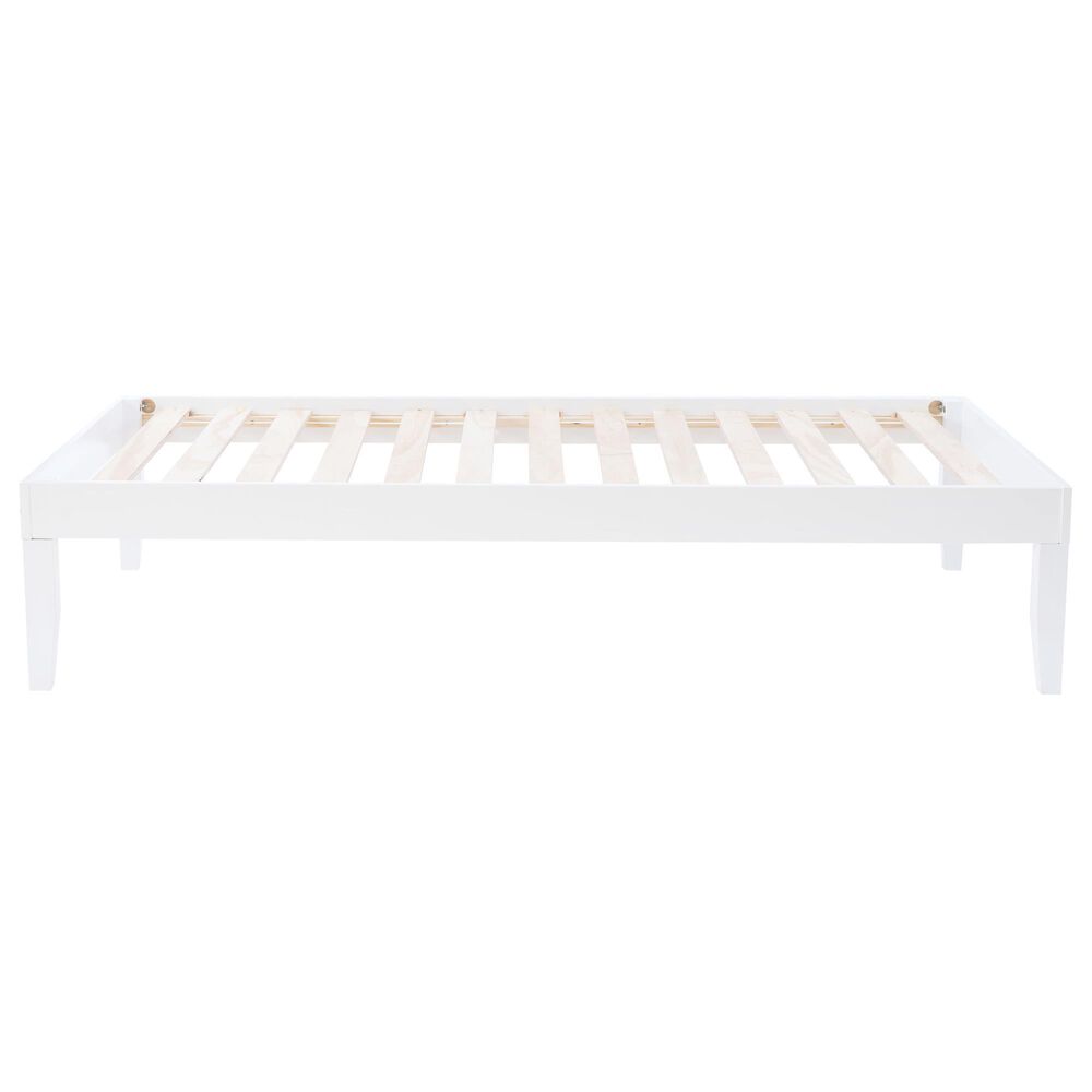 Linon Home Decor Polly Twin Platform Bed in Bold White, , large