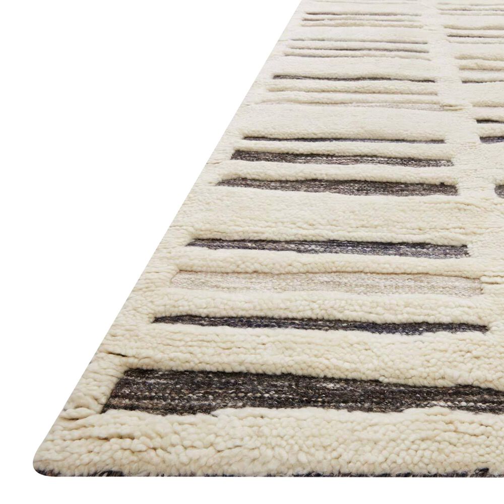Loloi Bennett  2&#39; x 3&#39; Ivory and Charcoal Area Rug, , large