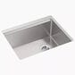 Kohler Strive 23" Undermount Single-Bowl Kitchen Sinks in Stainless Steel, , large