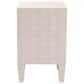 Baxton Studio Leyna 3-Drawer End Table in Beige, , large