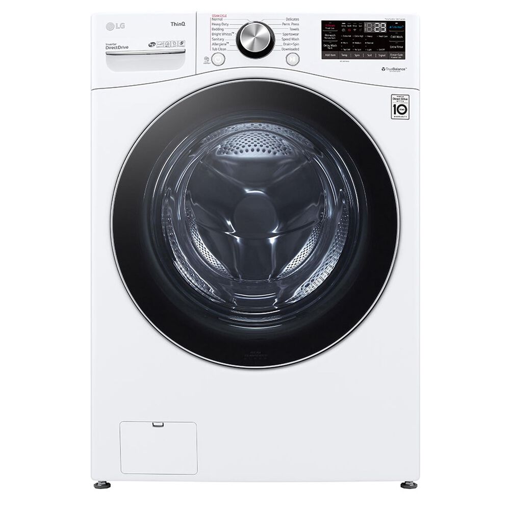 LG 5.0 Cu. Ft. Front Load Washer with TurboWash 360 in White, , large