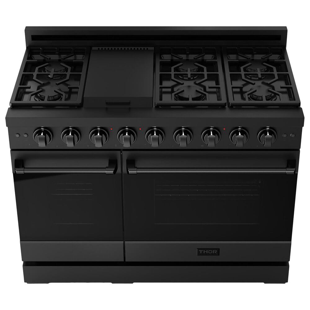Thor Kitchen Gordon Ramsay 6.8 Cu. Ft. Professional Natural Gas Range with Pro-Style Knobs in Black, , large
