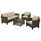 HOMLUX 4-Piece Outdoor Sofa Set in Beige, , large