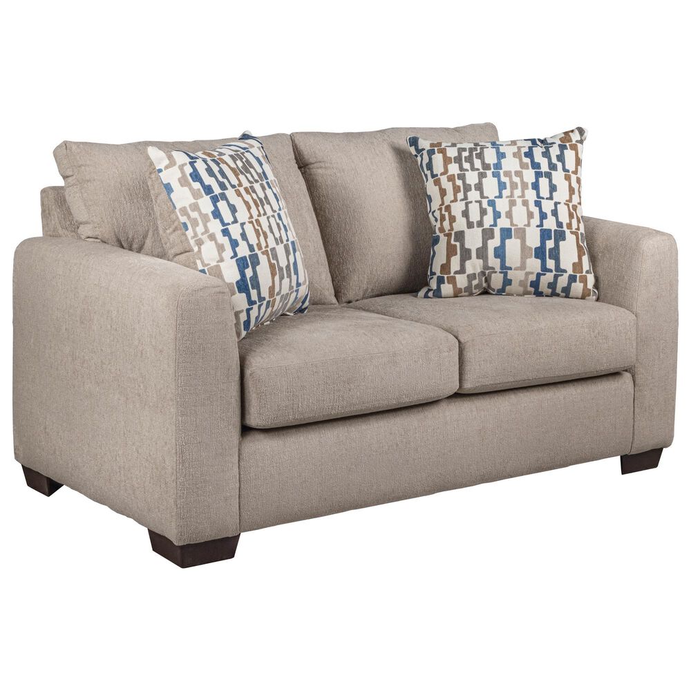 Northwestern Franz Stationary Loveseat in Parchment, , large