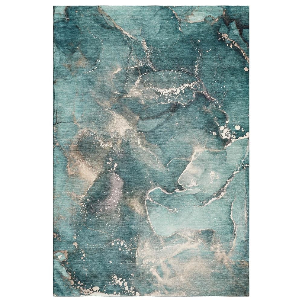 Dalyn Rug Company Odyssey OY11 10" x 14" Teal Area Rug, , large