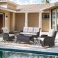 Sunwell Garden Outdoor Sofa with Brown Rattan in Beige, , large