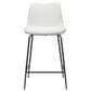 Zuo Modern Byron Counter Chair in White/Black, , large