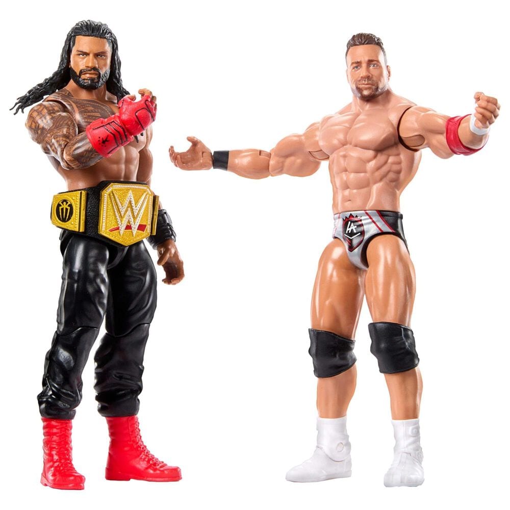 WWE Main Event Showdown Series 21 Action Figures Set - Roman Reigns and LA Knight in Multicolor, , large