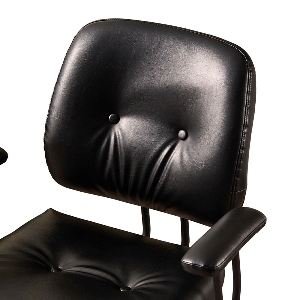 HOMLUX Executive Office Chair with PU Fabric Cushion in Black, , large