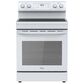 Midea 6.3 Cu. Ft. 4-Element Freestanding Electric Range with Steam Cleaning in White, , large