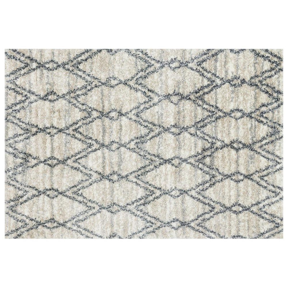 Loloi Quincy QC-04 2"3" x 8" Sand and Graphite Runner, , large