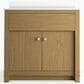 Kohler Alouette 36" Single Bathroom Vanity in Light Oak with 2 cm White Quartz Top and Rectangular Sink, , large