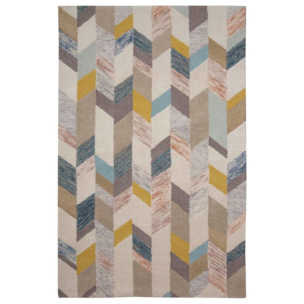 Feizy Arazad 5" x 8" Gray and Gold Area Rug, , large