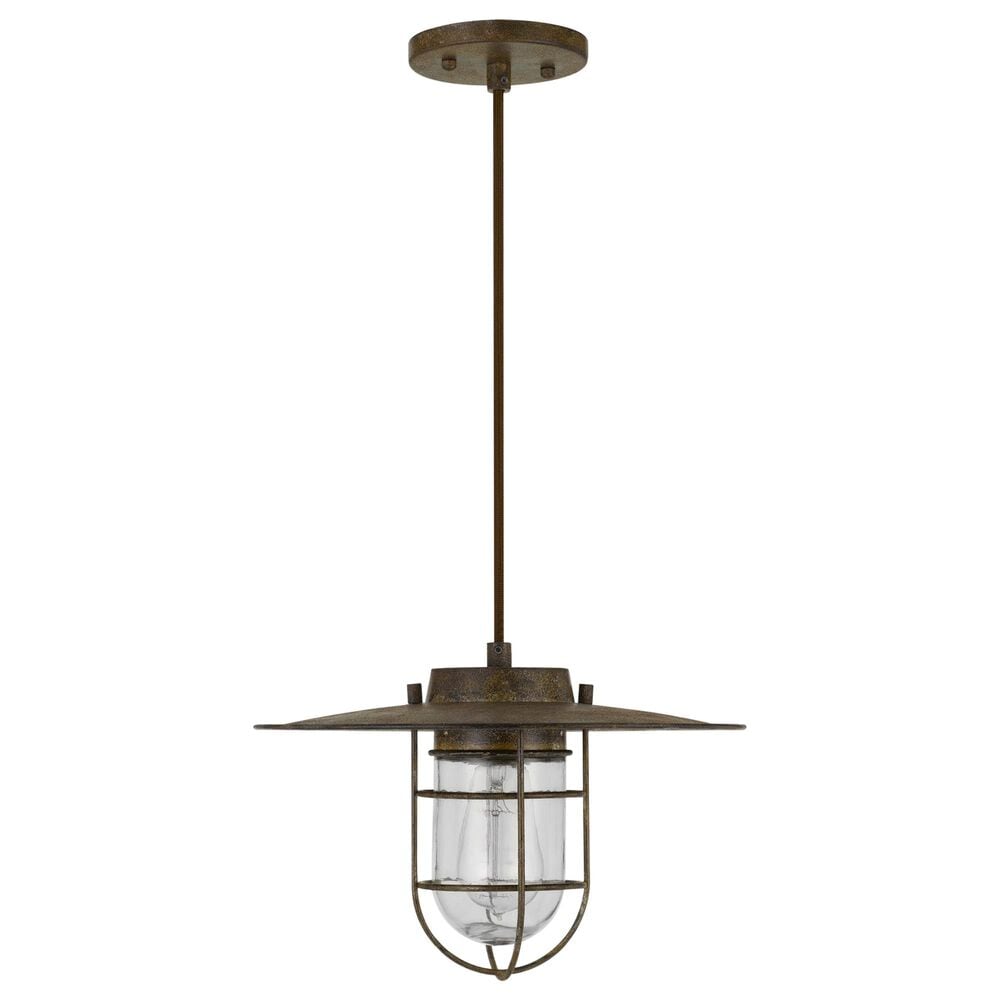 Cal Lighting Owenton Old Pendant Light in Rust, , large