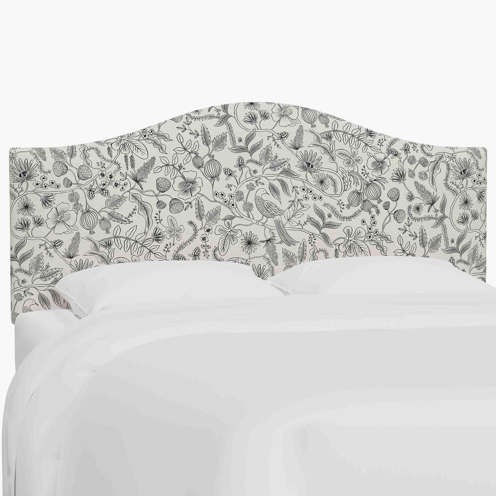 Skyline Furniture Mayfair California King Headboard in Aviary Black and Cream, , large