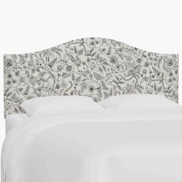 Skyline Furniture Mayfair California King Headboard in Aviary Black and Cream, , large