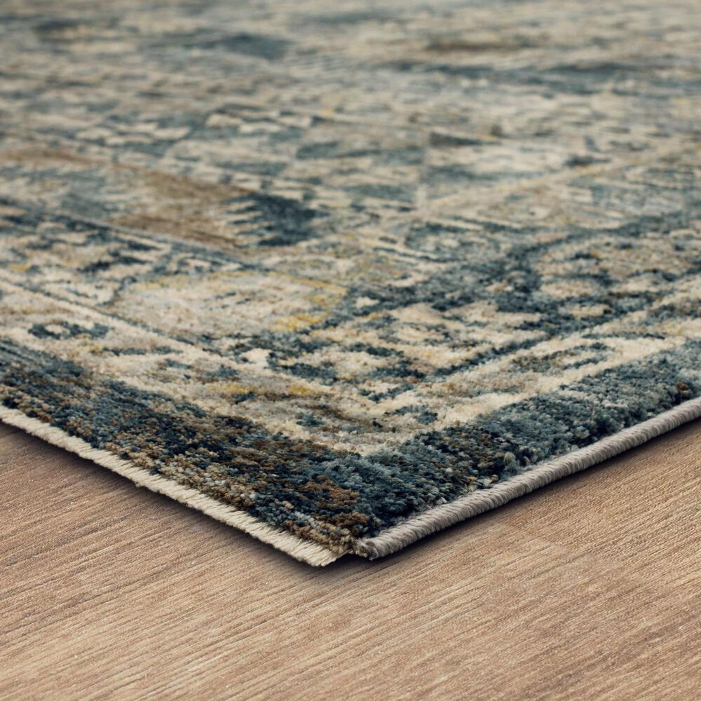 Karastan Marash Kamarar Blue 6'7" x 9'6" Area Rug, , large