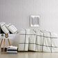 Pem America Truly Soft Windowpane 3-Piece Full/Queen Comforter Set in Ivory/Black, , large