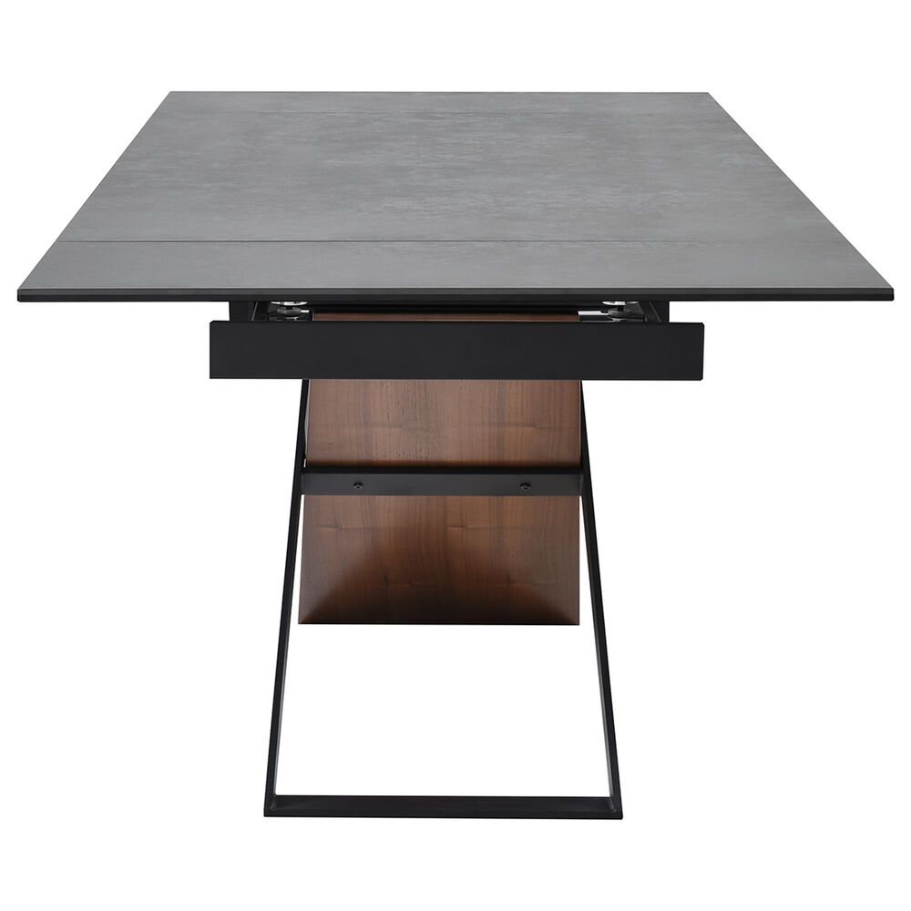 Blue River Milena Extendable Dining Table in Shadow, Walnut and Black - Table Only, , large