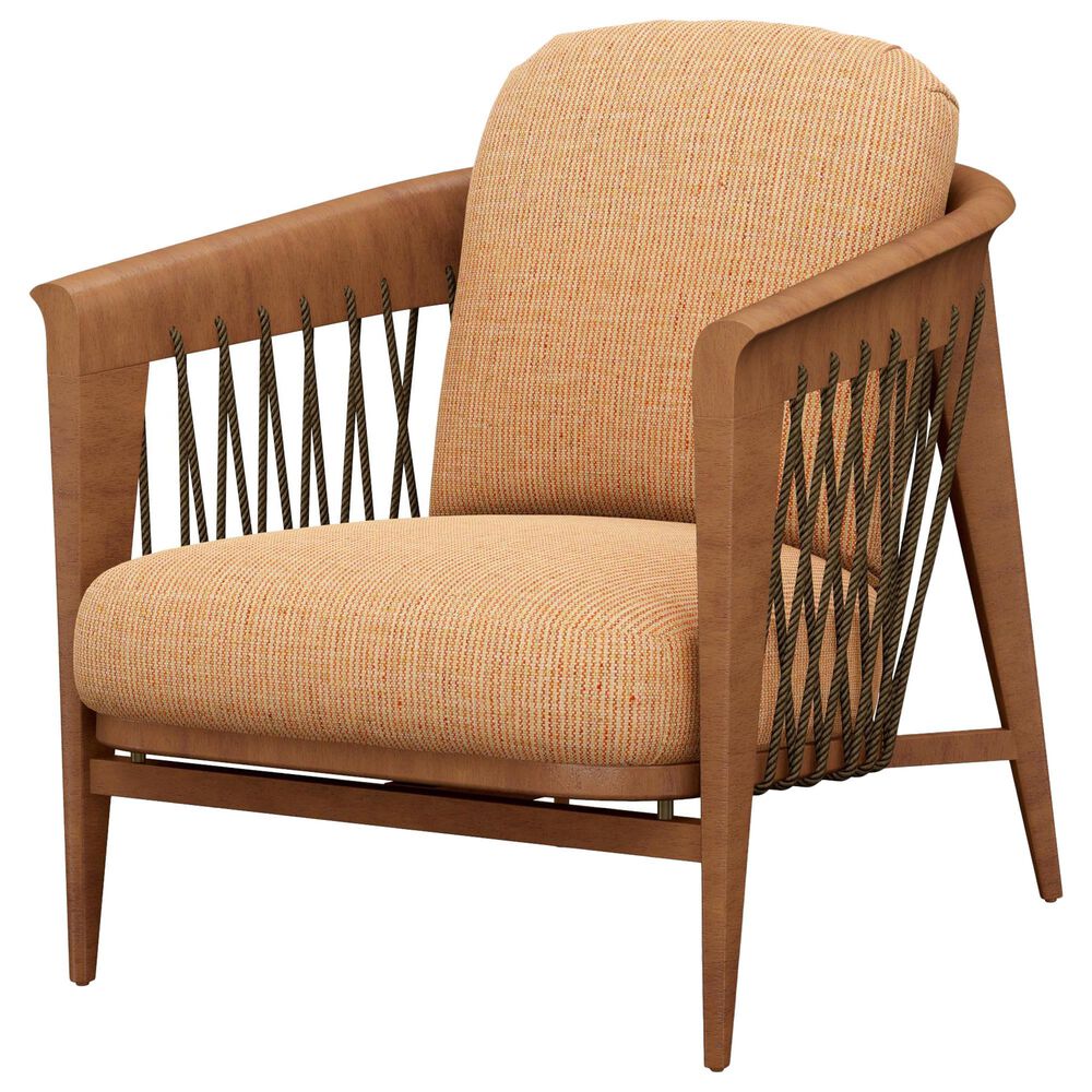 Lexington Furniture Palm Desert Davita Chair in Orange and Tan Stripe, , large
