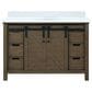 Lexora Home Marsyas 48" Single Bathroom Vanity in Rustic Brown with White Quartz Top and Rectangular Sink, , large