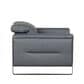 Nicoletti Calia Sofas Eminence Leather Accent Chair in Blu, , large