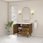 James Martin Laurent 36" Single Bathroom Vanity in Honey Oak with 3 cm Victorian Silver Silestone Top and Rectangular Sink, , large