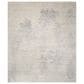 Nourison Silk Shadows 2" x 3" Ivory and Silver Area Rug, , large