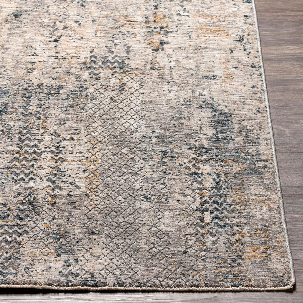 Surya Cardiff CDF-2302 Light Gray, Charcoal, Light Beige, Tan and Dark Blue 10&#39; x 13&#39;11&quot; Area Rug, , large