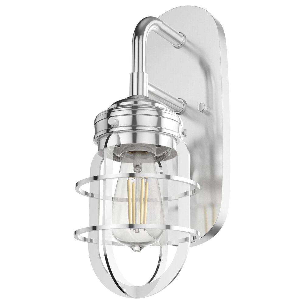 Hunter Starklake 1-Light Wall Sconce in Chrome, , large